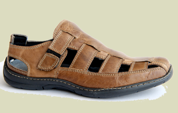 chanclas de cuero para hombre